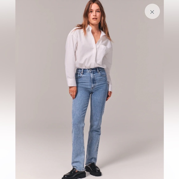Abercrombie & Fitch Denim - Abercrombie Ultra High Rise 90s Straight Jean